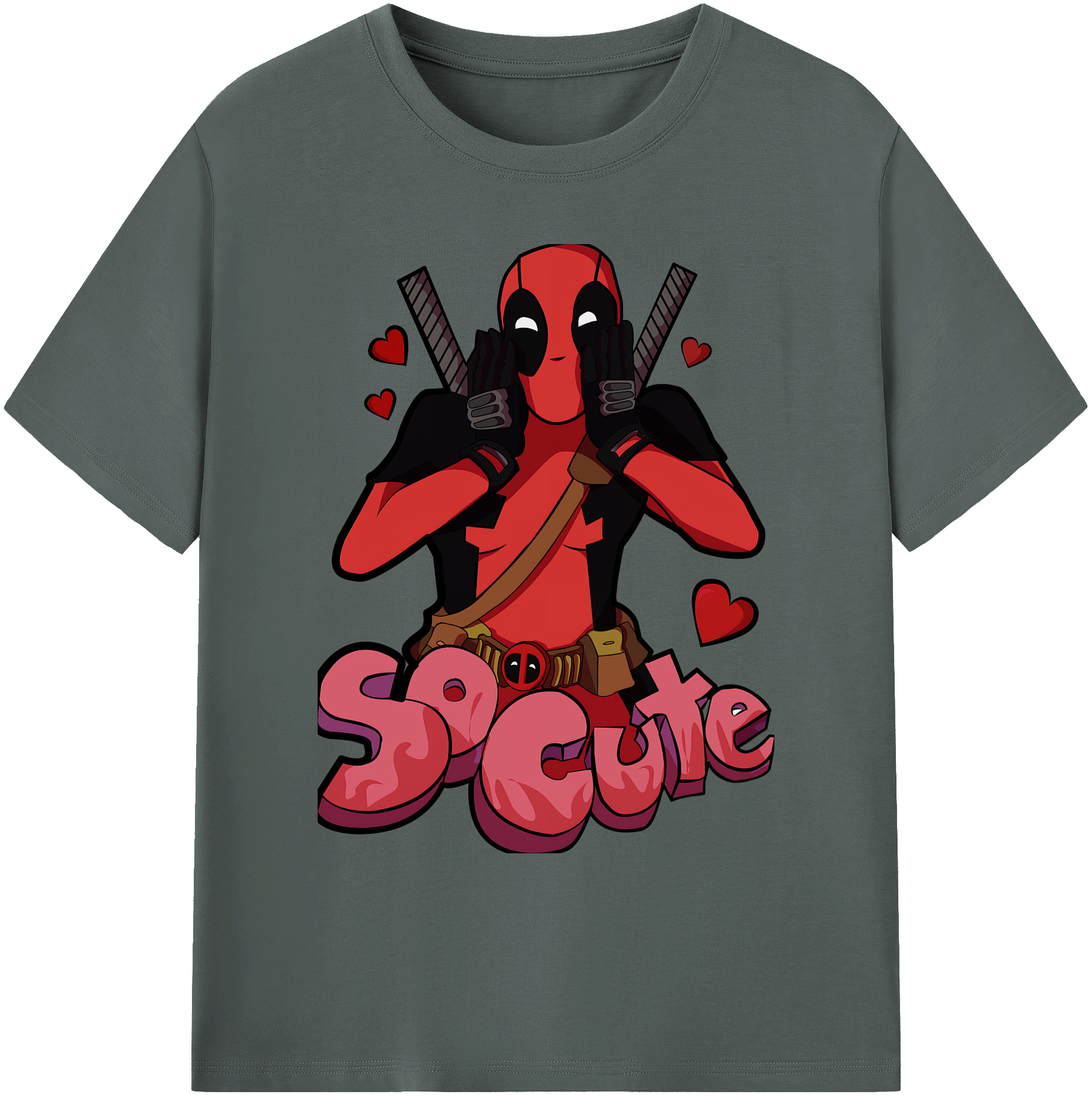 （画像用） Deadpool デッドプール 綿100％ メンズ半袖Tシャツ｜肌触りやわらか＆通気性